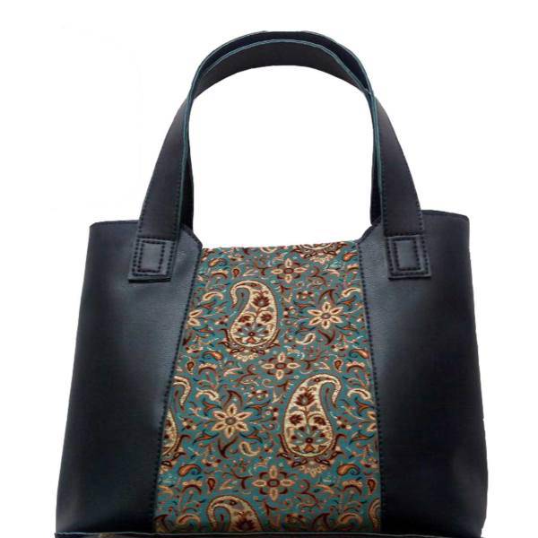 کیف دوشی چرم طرح ترمه
