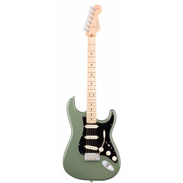 گیتار الکتریک فندر مدل American Professional Strat MN Antique Olive، Fender American Professional Strat MN Antique Olive Electric Guitar