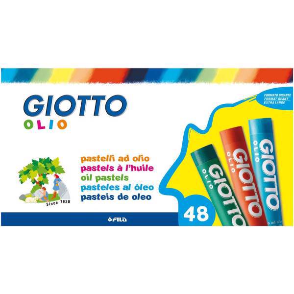 پاستل روغنی 48 رنگ جیوتو مدل Olio، Giotto Olio 48 Color Oil Pastel