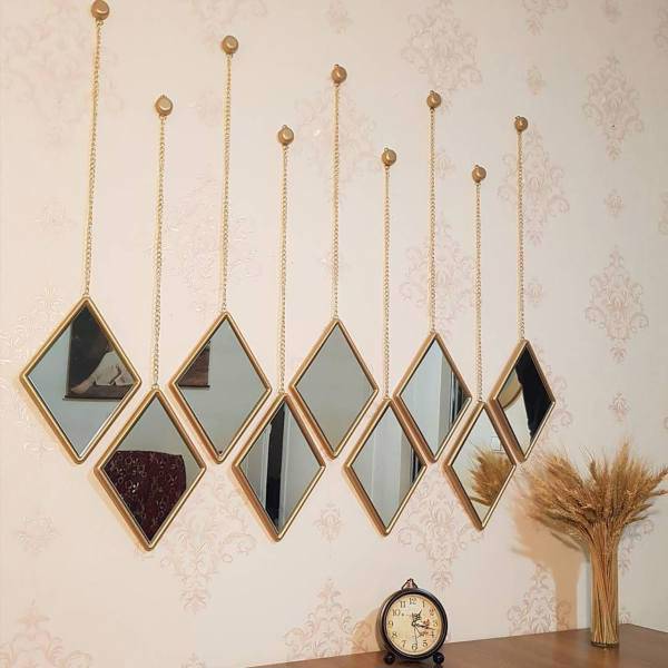 آینه دکوراتیو دکو گیوا مدل GL30 مجموعه 9 تکه، Decogiva GL30 Decorative Mirror Set 9 Pieces