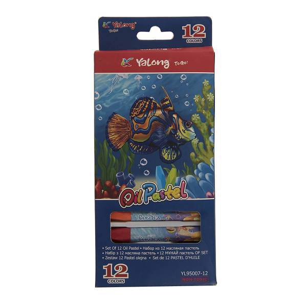 پاستل روغنی 12 رنگ یالانگ، Yalong 12 Color Oil Pastel