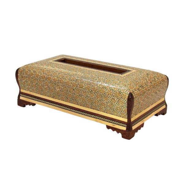 جای دستمال کاغذی خاتم کاری مارک اخوان مارکت لند MKH215