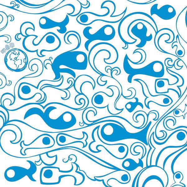 کادوپیچ پارچه‌ای گوشه طرح موج و ماهی، Gooshe Wave and Fish Design Fabric Gift Wrap