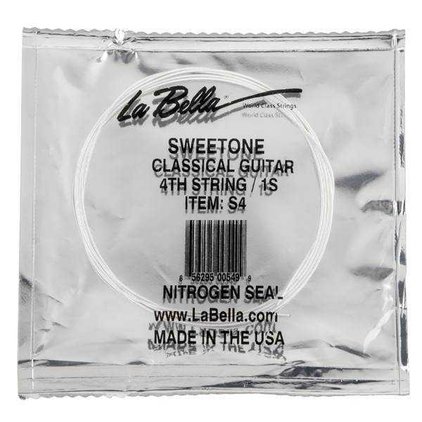 سیم چهارم گیتار کلاسیک لابلا مدل S4، La Bella S4 Classic Guitar 4th String