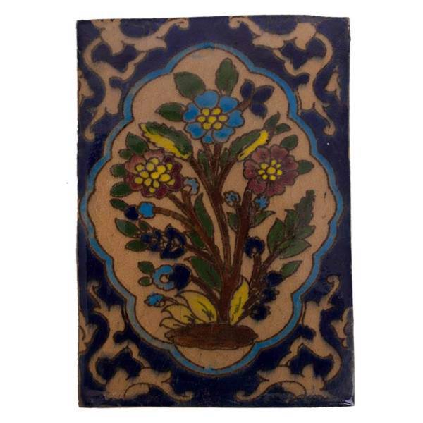 کاشی خشتی 15 × 10 سانتیمتر گالری مند مدل MK14 طرح گل و بته