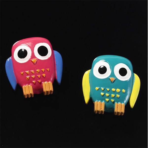 گیره آهنربایی ناگا کد 20305 مدل جغد، Naga Strong polyresin Magnets Owls 20305