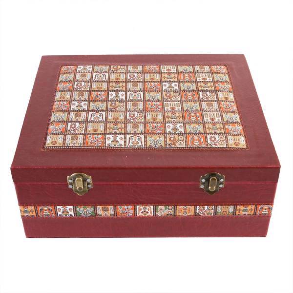 جعبه چرمی طهرانی طرح 1 کد 191006، Tehrani 191006 Box Leather