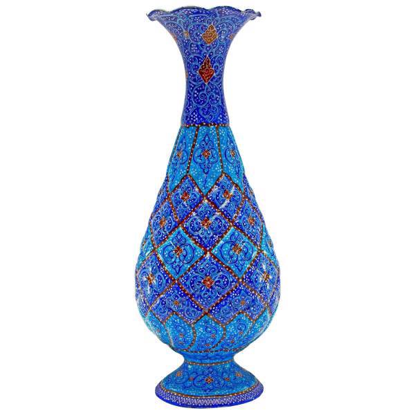گلدان مسی مینا کاری شده گالری مند کد MN09، Enamels Mand Gallery MN09 Vase