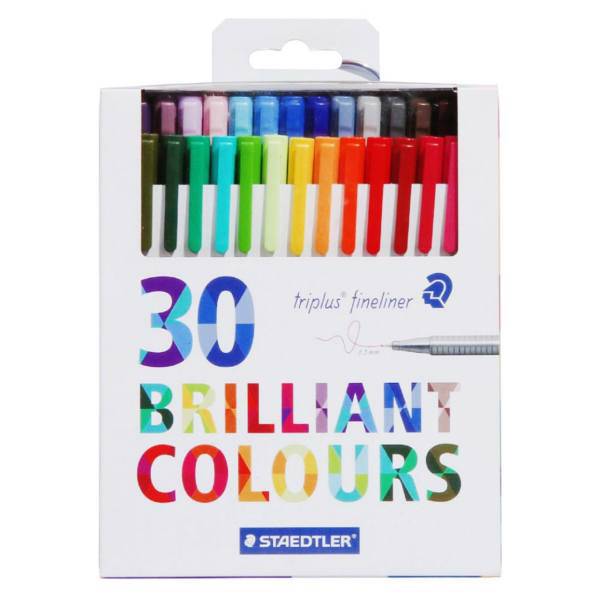 روان نویس استدلر مدل Triplus Brilliant Colours 30 Color، Staedtler Triplus Brilliant Colours 30 Color Rollerball Pen