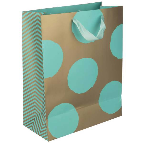 پاکت هدیه عمودی طرح خالدار 3 - سایز بزرگ، Dotted Design 3 Vertical Gift Bag - Large Size