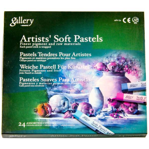 پاستل گچی 24 رنگ مونگیو مدل Gallery، Mungyo Gallery 24 Color Chalk Pastell