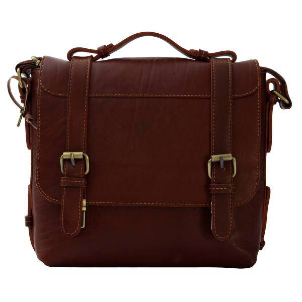 کیف دوشی چرم مروارید مدل اسپرت کد4079، morvarid charm 4079 leather hand bag