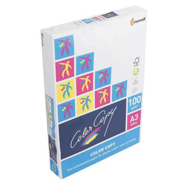 کاغذ A3 کالر کپی وزن 100 گرم بسته 500 عددی، Color Copy 100g Paper Size A3 Pack of 500