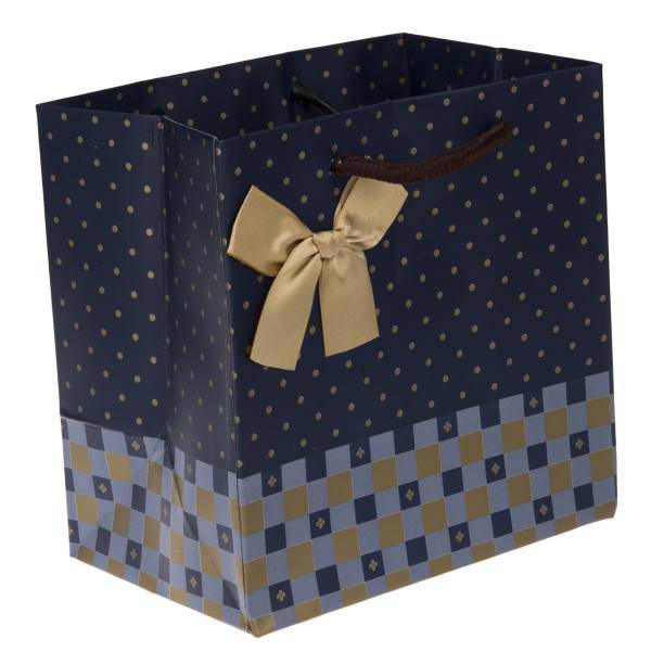 پاکت هدیه افقی طرح خالدار 2 - سایز کوچک، Spotted Design 2 Horizontal Gift Bag - Small Size