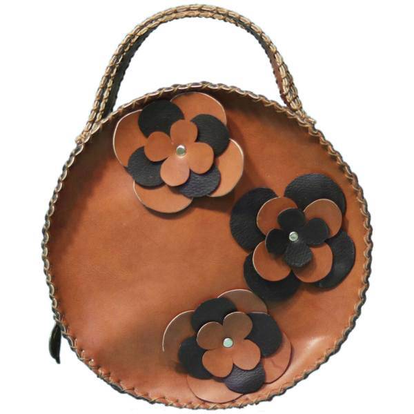 کیف دست ساز چرم زنانه نوامبر مدل Flower، November Flower Bag For Women