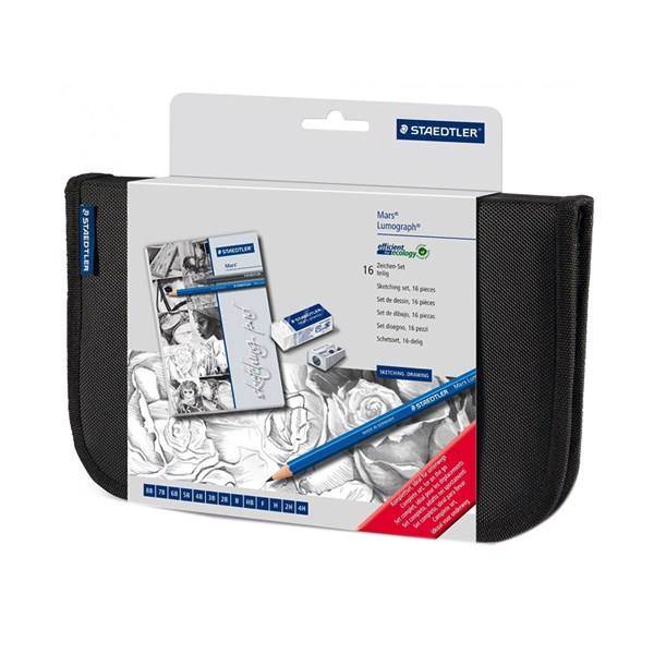 بسته طراحی استدلر مدل Mars Lumograph، Steadtler Mars Lumograph Sketching Set