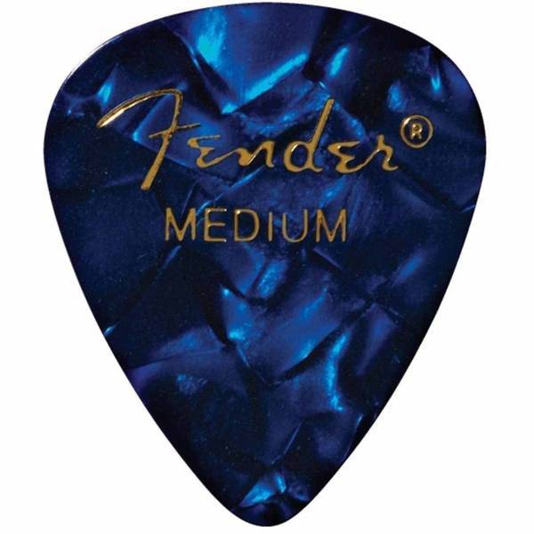 پیک گیتار الکتریک فندر مدل 351 Shape Premium Medium بسته دوازده عددی، Fender 351 Shape Premium Medium Pick