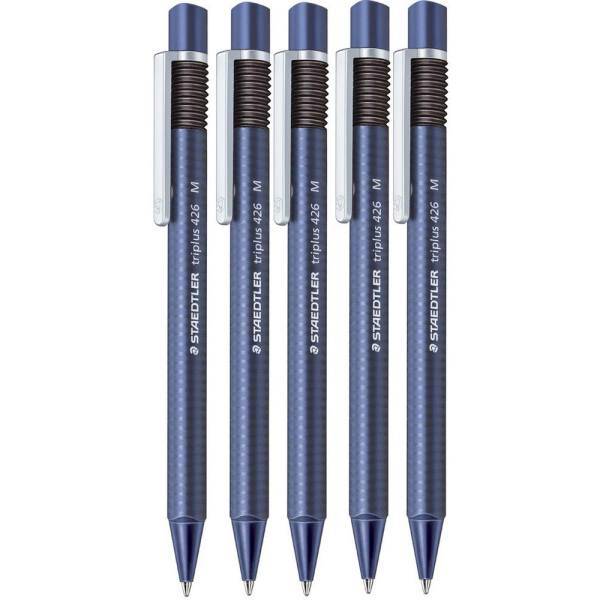 خودکار استدلر مدل تریپلاس 426 بسته 4 عددی به همراه یک خودکار هدیه، Staedtler Triplus 426 Pen