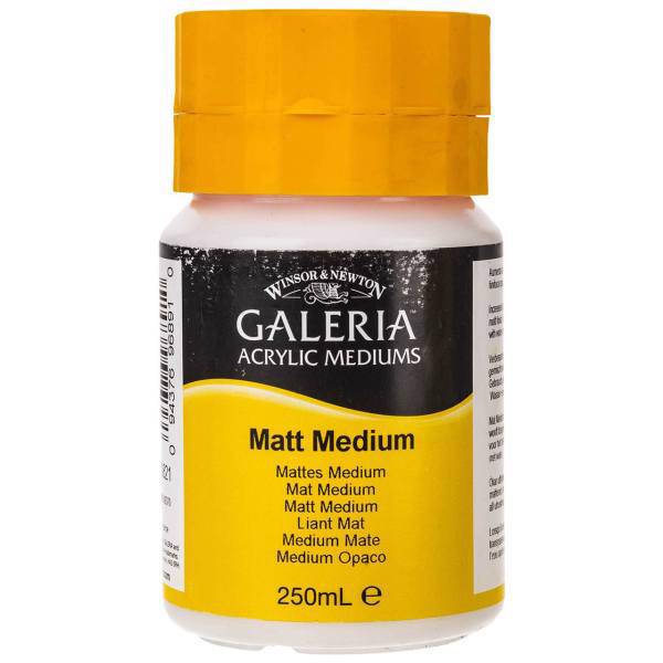 مدیوم مات‌ وینزور مدل Galeria حجم 250 میلی‌ لیتر، Winsor Galeria Matt Medium 250ml