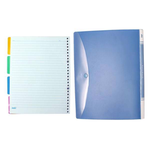 دفتر کلاسوری زینکو به همراه سه بسته کاغذ ناکی کد MT12-1، Zinco MT12-1 Ring Binder Notebook And 3 packets of paper