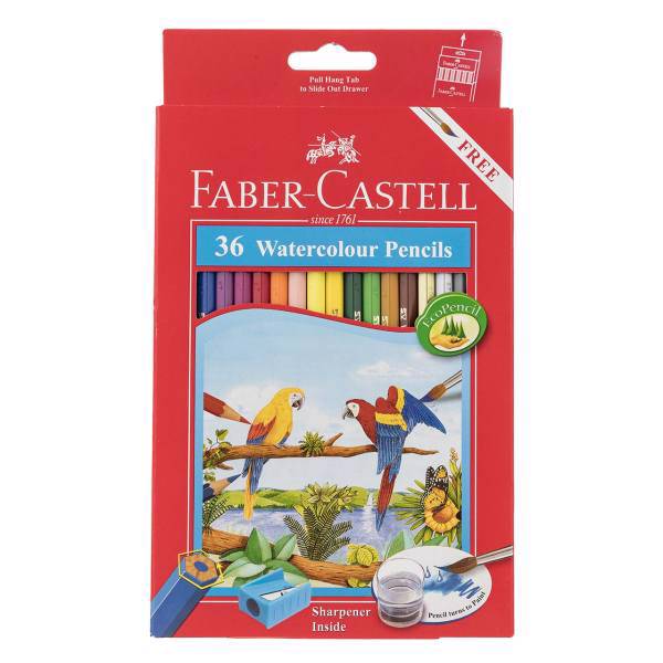 مداد آبرنگی 36 رنگ فابر-کاستل مدل Classic، Faber-Castell Classic 36 Color Watercolor Pencil Code 114466