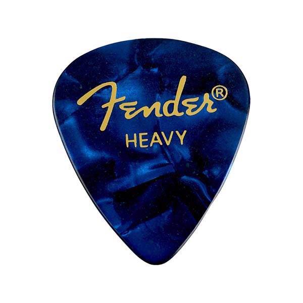 پیک گیتار الکتریک فندر مدل پرمیوم سلولوید هووی بسته دوازده عددی، Fender 351 Shape Premium Celluloid Heavy Pick