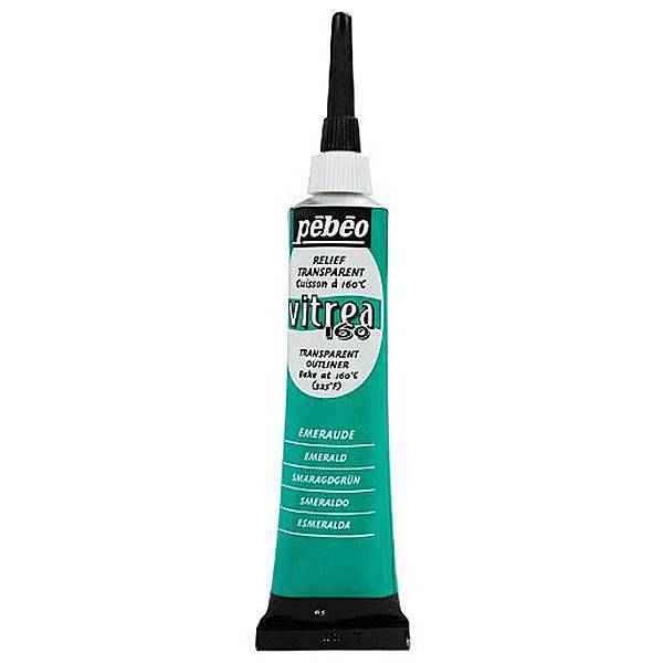 دورگیر رنگ شیشه پ ب او کد رنگ 65 حجم 20 میلی لیتر، Pebeo 65 Vitrea 160 Glass Paint Outliner 20ml