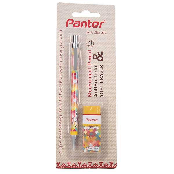 مداد نوکی 0.5 میلی متری پنتر سری Art طرح 3 به همراه پاک کن، Panter Design 3 Art Series 0.5mm Mechanical Pencil with Eraser
