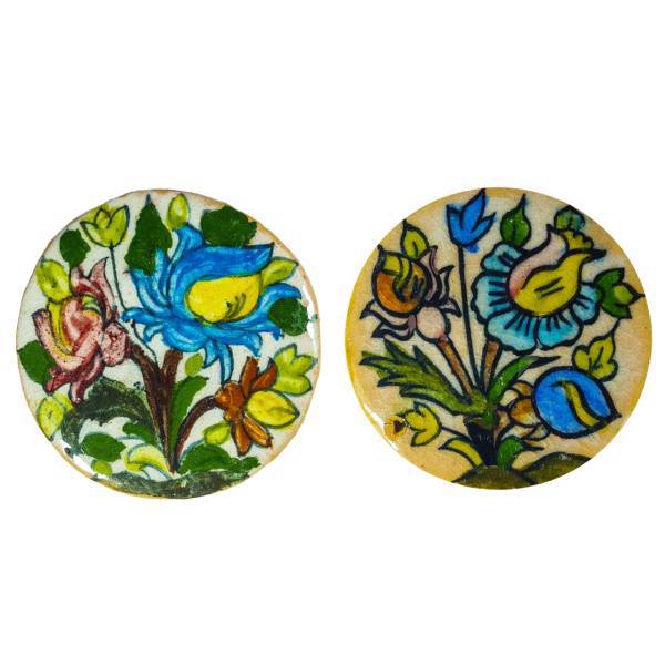 کاشی سفالی طرح circle کد 09140089 مجموعه2عددی