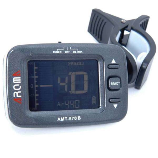 تیونر کروماتیک و مترونوم آروما مدل AMT-570B، Aroma AMT-570B Clip-On Chromatic Tuner And Metronome