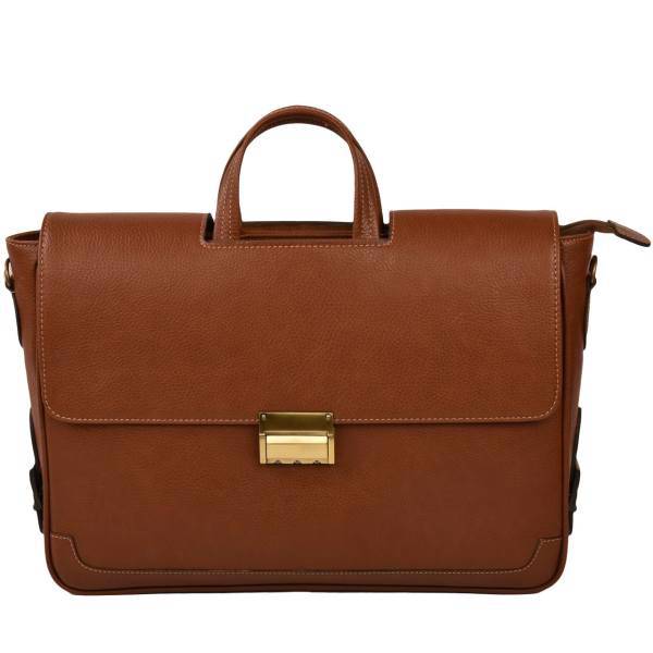 کیف اداری چرم مصنوعی پارینه چرم مدل P155-1، Parine Charm P155-1 Leather Briefcase