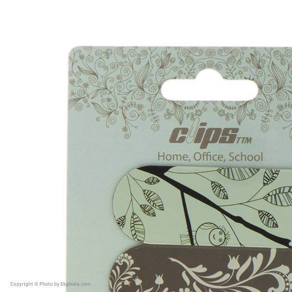 نشانگر کتاب آهنربایی کلیپس مدل 100832 - بسته 5 عددی، Clips 100832 Magnet Bookmark - Pack of 5