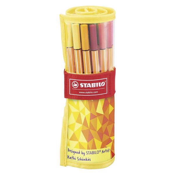 روان نویس 25 رنگ استابیلو مدل Point 88، Stabilo Point 88 25 Color Rollerball Pen