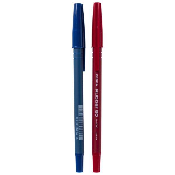 خودکار 2 رنگ زبرا مدل Rubber 80، Zebra Rubber 80 2 Color Pen