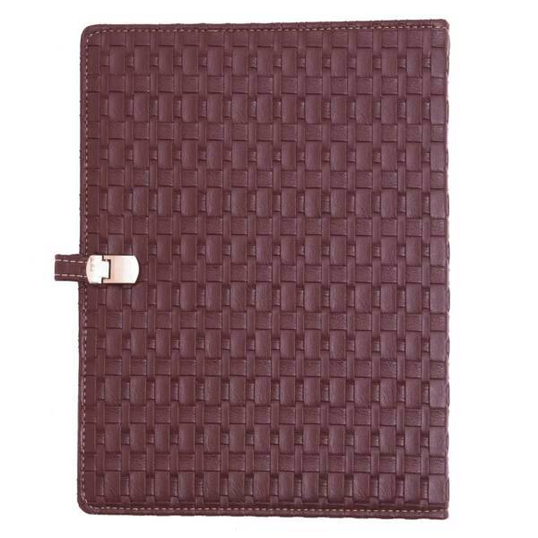 دفتر کلاسوری دوکادفتر طرح چرم مدل 2010-607، DokaDaftar Leather 607-2010 Binder Notebook