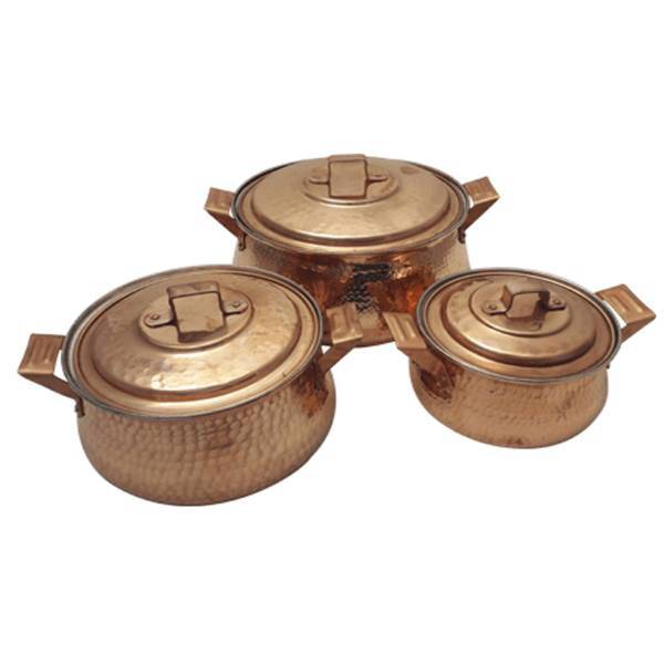 سرویس قابلمه 6 پارچه مسی زنجان، Zanjan Copper Cookware Set 6Pcs