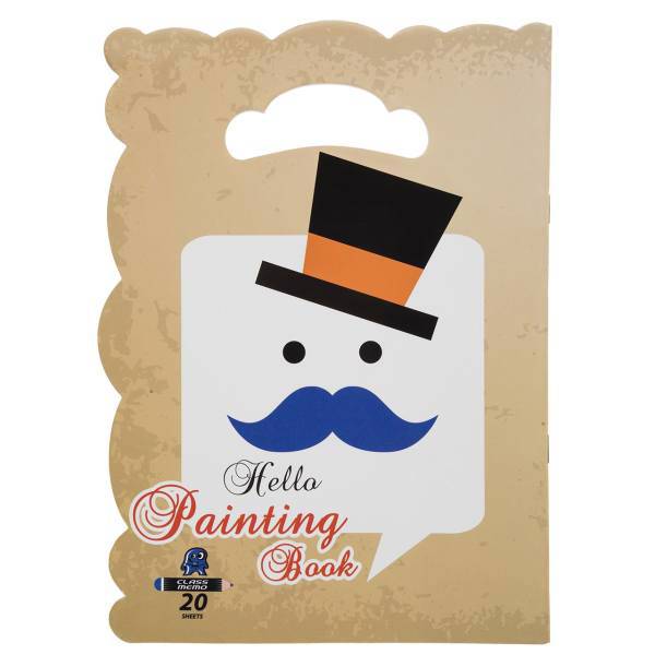 دفتر نقاشی کلاس ممو طرح آقای سیبیل، Classmemo Mr Mustache Painting book