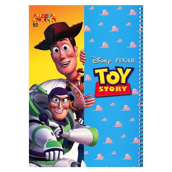 دفتر 50 برگ افرا طرح داستان اسباب بازی جلد شومیز، Afra 50 Sheets Toy Story Design Soft Cover Notebook