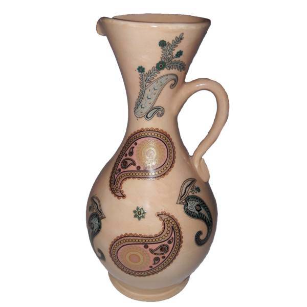 پارچ سفالی طرح طلایی مدل Petal