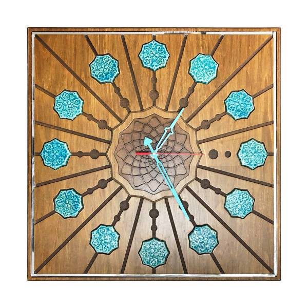 ساعت دیواری آسوریک مدل شمس مربع کد 2529
