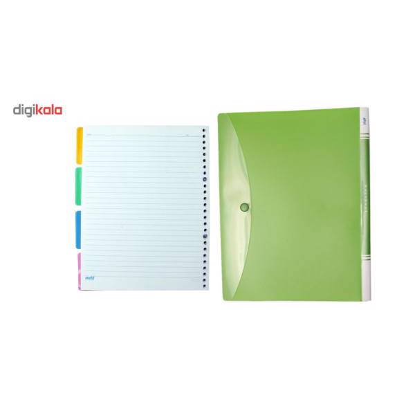 دفتر کلاسوری زینکو به همراه سه بسته کاغذ ناکی کد MT12-6، Zinco MT12-5 Ring Binder Notebook And 3 packets of paper