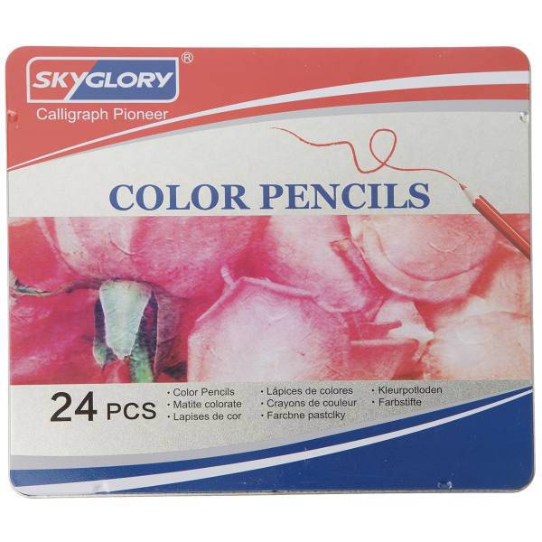 مداد رنگی 24 رنگ اسکای گلوری، Skyglory 24 Color Pencil