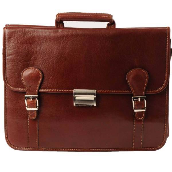 کیف اداری چرم طبیعی کهن چرم مدل LT2، Kohan Charm LT12 Leather Bag