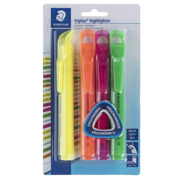 ماژیک علامت گذار استدلر کد 365-S-BK4 بسته 4 عددی، Staedtler 365-S-BK4 Highlighter Marker Pack of 4