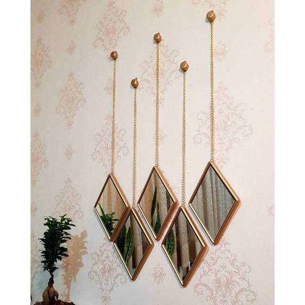 آینه دکوراتیو دکو گیوا مدل GL30 مجموعه 5 تکه، Decogiva GL30 Decorative Mirror Set 5 Pieces