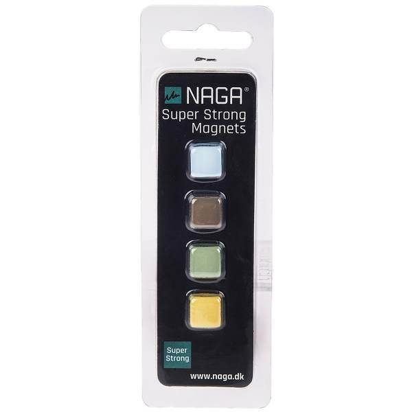 گیره آهنربایی ناگا مدل Coated Steel – بسته 4 عددی، Naga Coated Steel Design 2 Magnets - Pack of 4