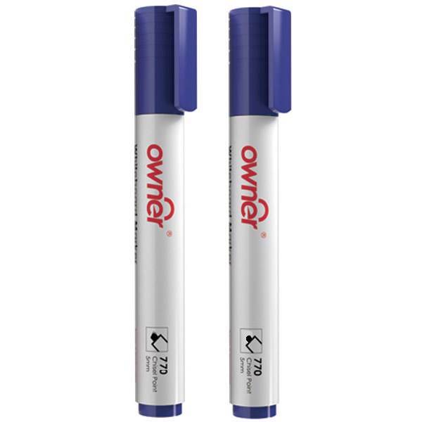 ماژیک وایت برد اونر مدل 770 - بسته دو عددی، Owner 770 Whiteboard Marker - Pack of 2