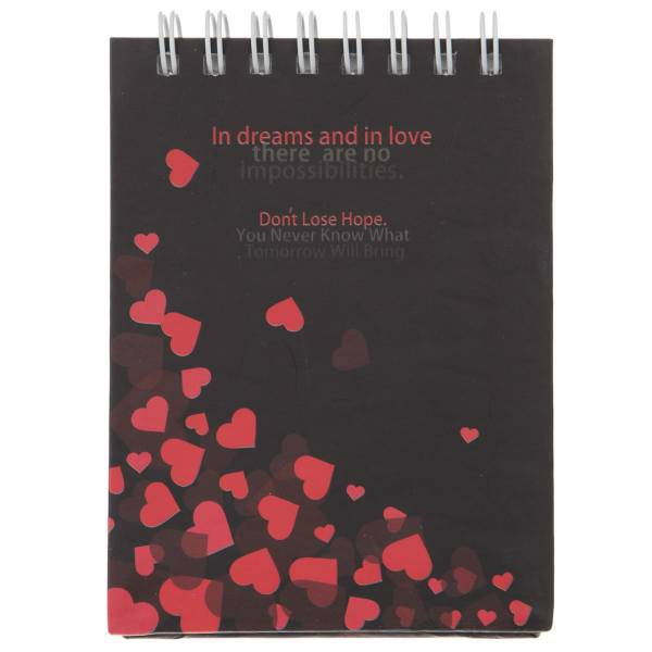 دفتر یادداشت آوای تحریر مدل Hearts، Avaye Tahrir Hearts Notebook