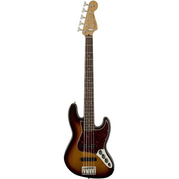 گیتار باس فندر مدل Deluxe Active Jazz Bass V Brown Sunburst، Fender Deluxe Active Jazz Bass V Brown Sunburst Bass Guitar