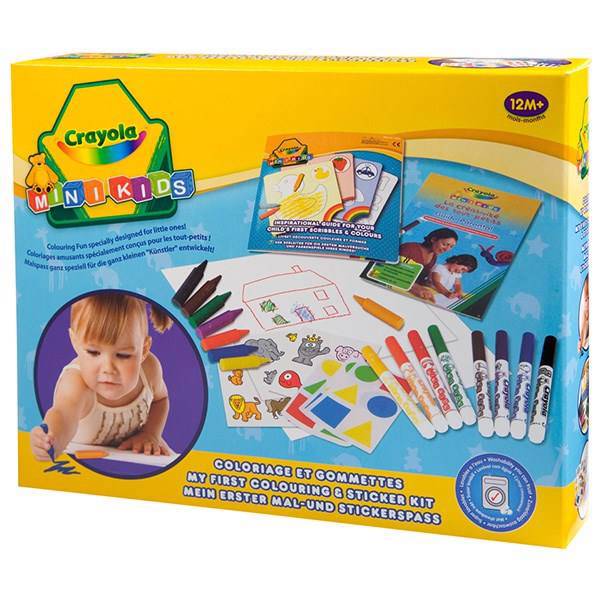 بسته رنگ آمیزی کرایولا سری Mini Kids کد 10570، Crayola Mini Kids 10570 Kit Stationery Bundle